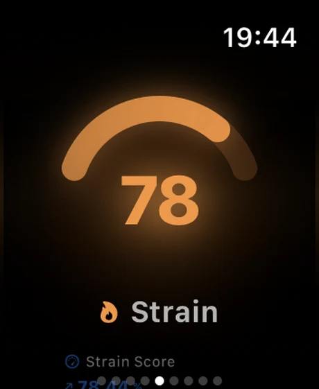 Livity on Apple Watch — strain