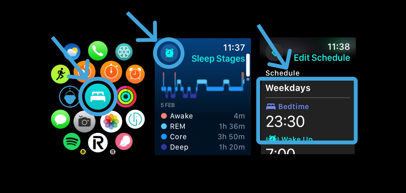 Managing Sleep Schedule on Apple Watch