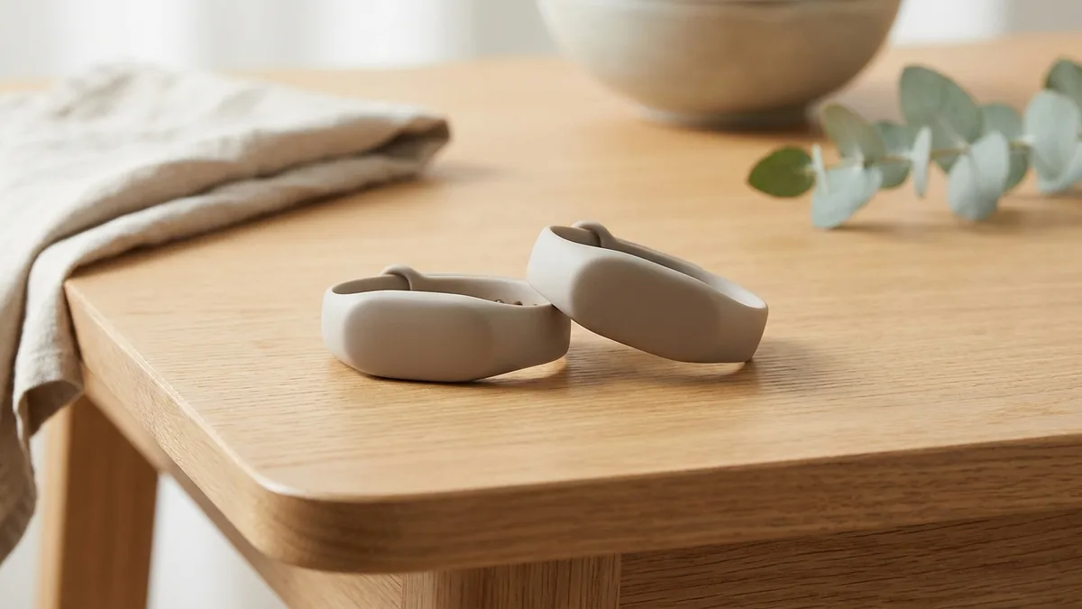 Garmin Cirqa und Fitbit Air, zwei Gesundheits-Tracker ohne Display, im Vergleich