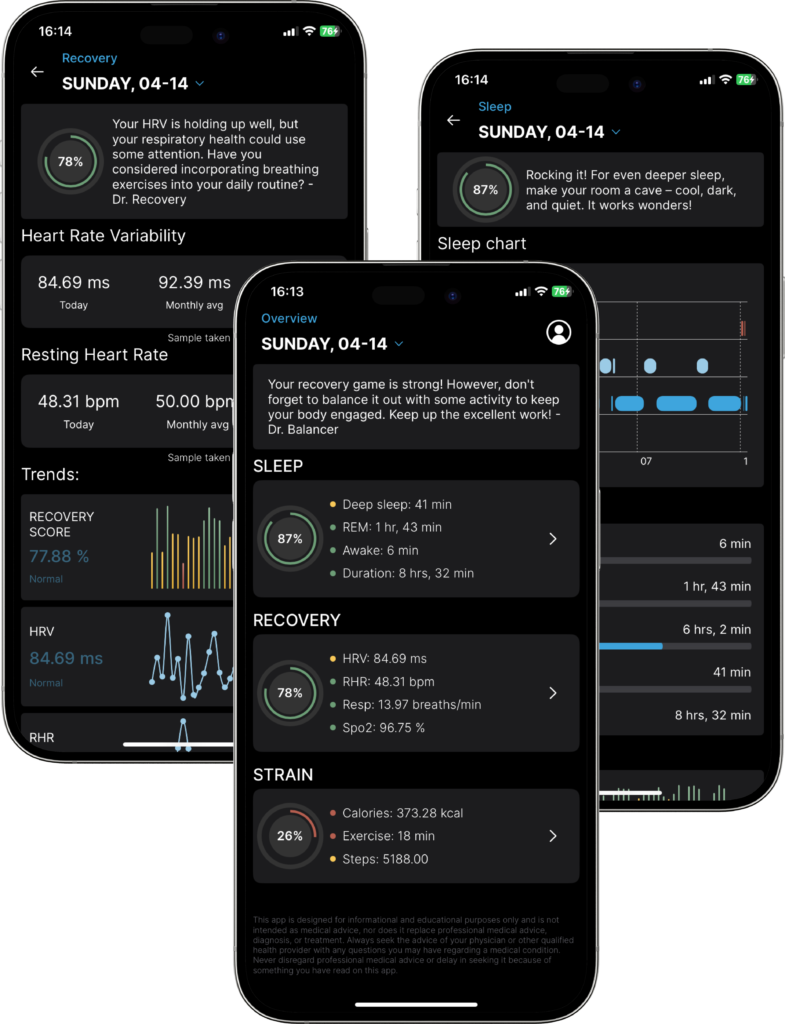 track your sleep strain recovery livity app for apple watch